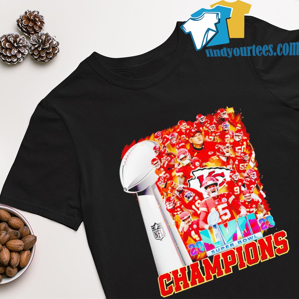 Kansas City Chiefs Champions 2023 LVII Super Bowl Trophy shirt